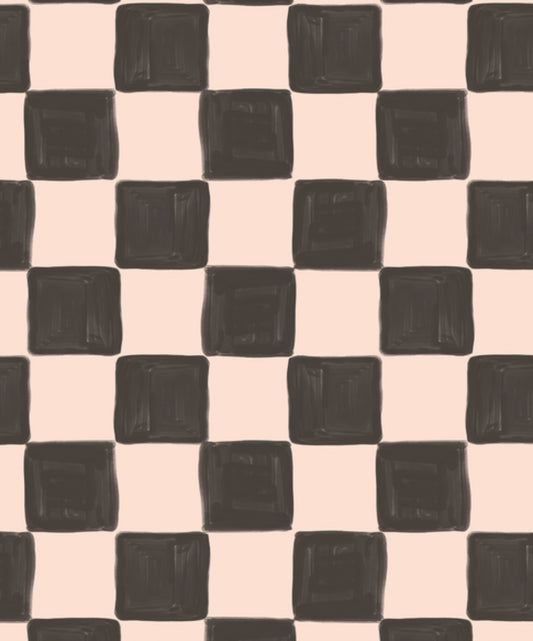 Jessica Checkered Print / black solid adult playdress  MTO (ships September 5th)