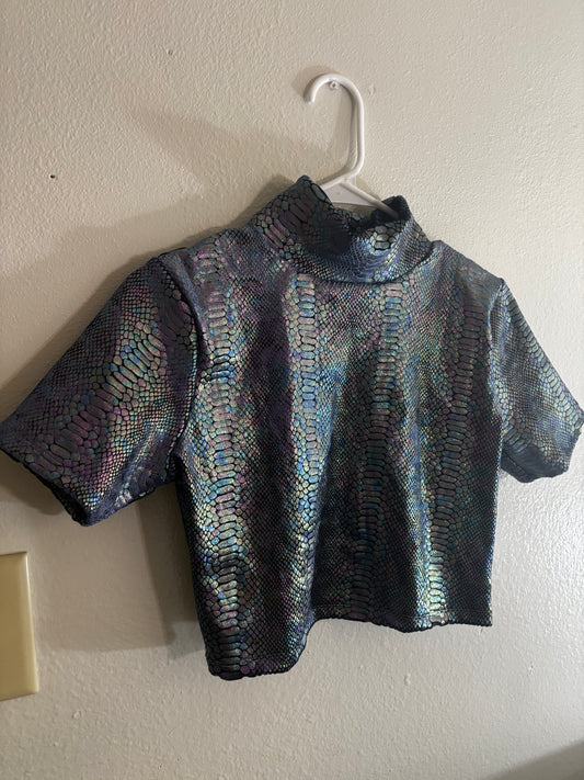 large mock neck crop